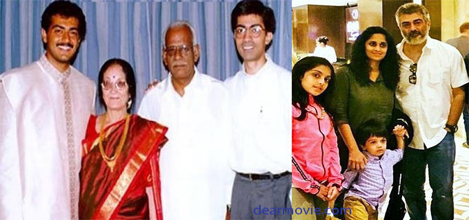 Actor Ajith Kumar Family Images